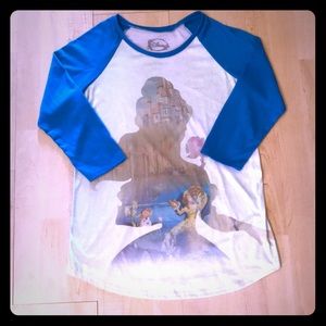 Beauty and the Beast Disney Baseball Tee Size M